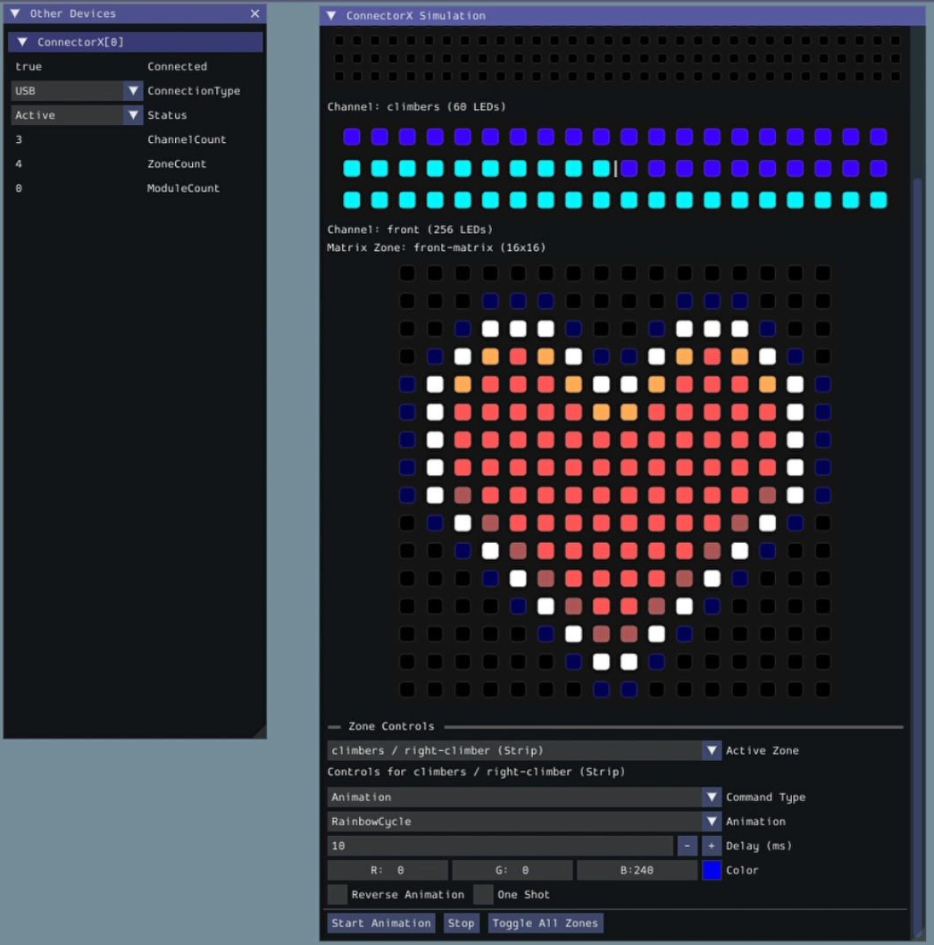 Test in WPILib simulation